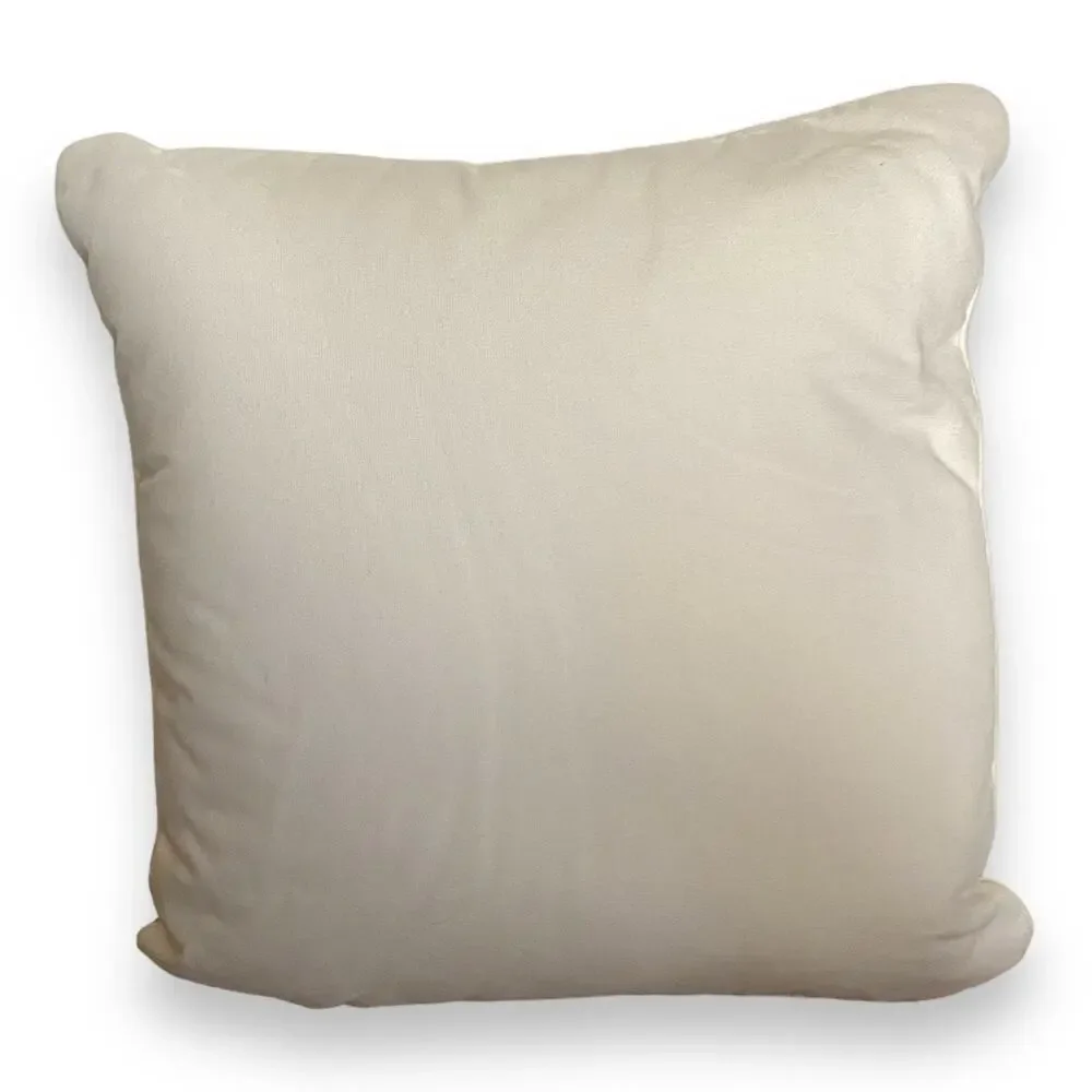 Threshold Sea Turtle‎ Decorative Toss Pillow NEW Tan Cream 18